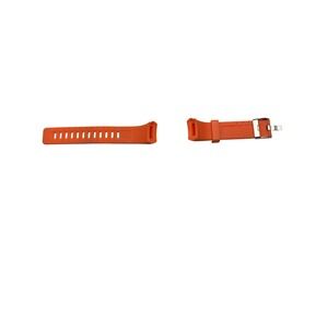 Orange Silicone/Rubber Watch Strap Stainless Buckle Straight End fits 20mm-22mm